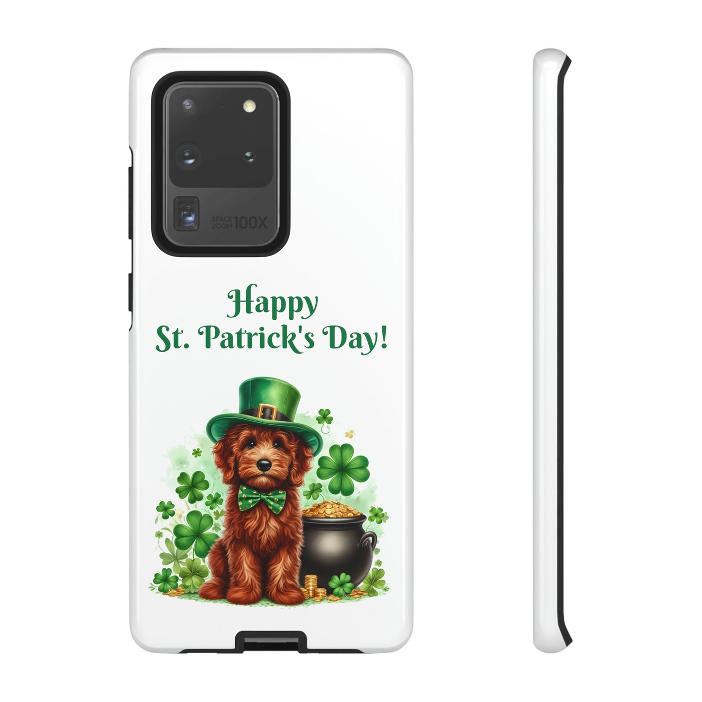 Happy Doodle St. Patrick's Day - Tough Cases - Apple iPhone, Samsung Galaxy, and Google Pixel