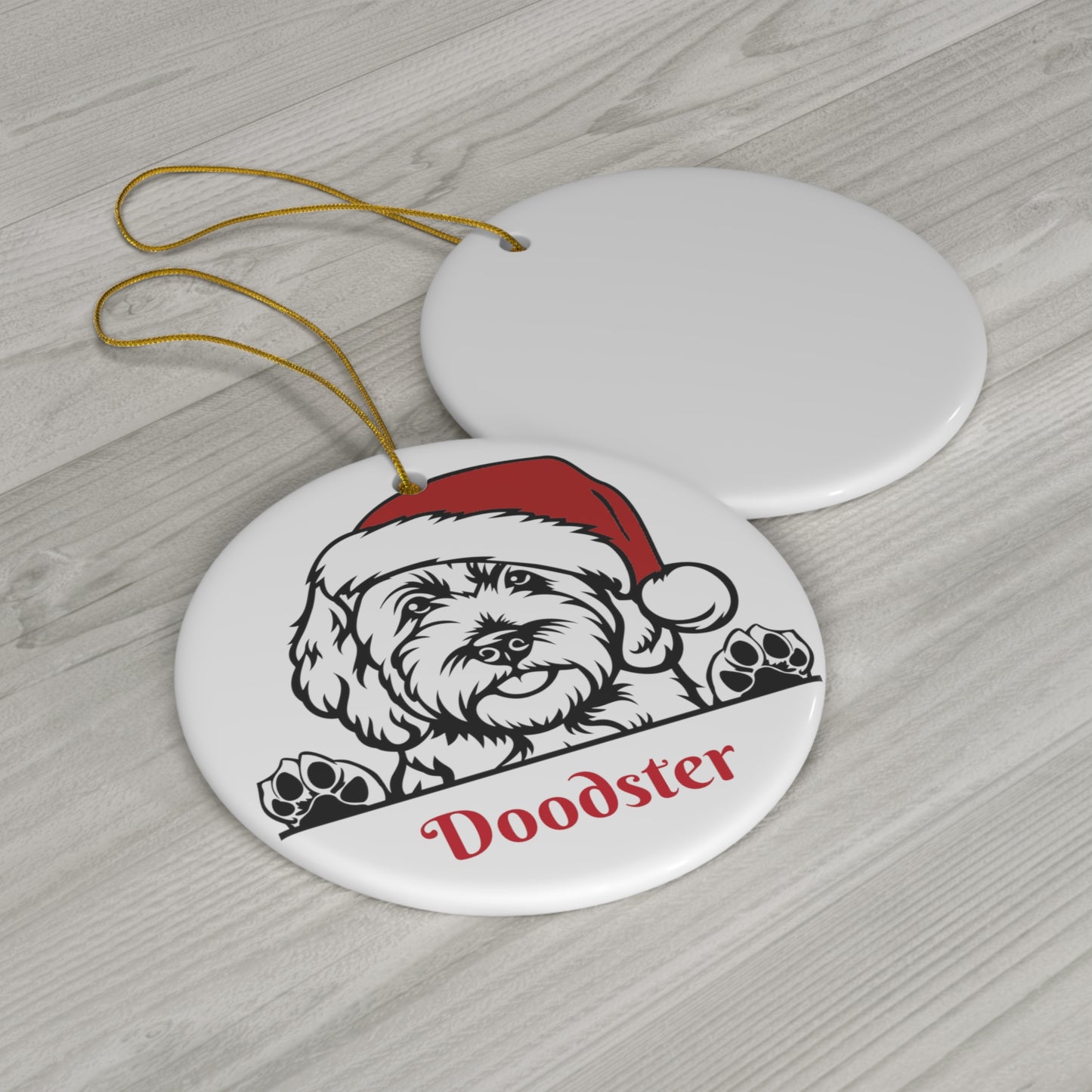 Personalize your Christmas Ceramic Ornament