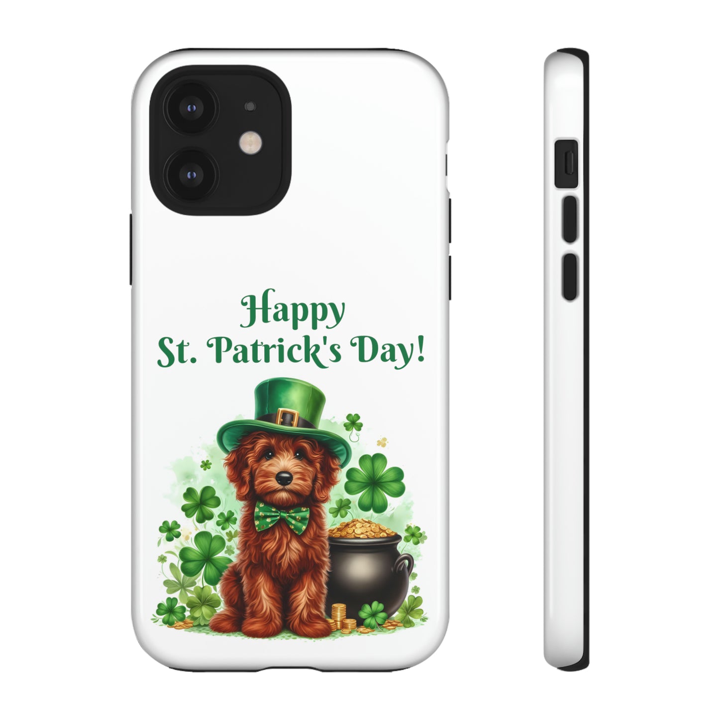 Happy Doodle St. Patrick's Day - Tough Cases - Apple iPhone, Samsung Galaxy, and Google Pixel