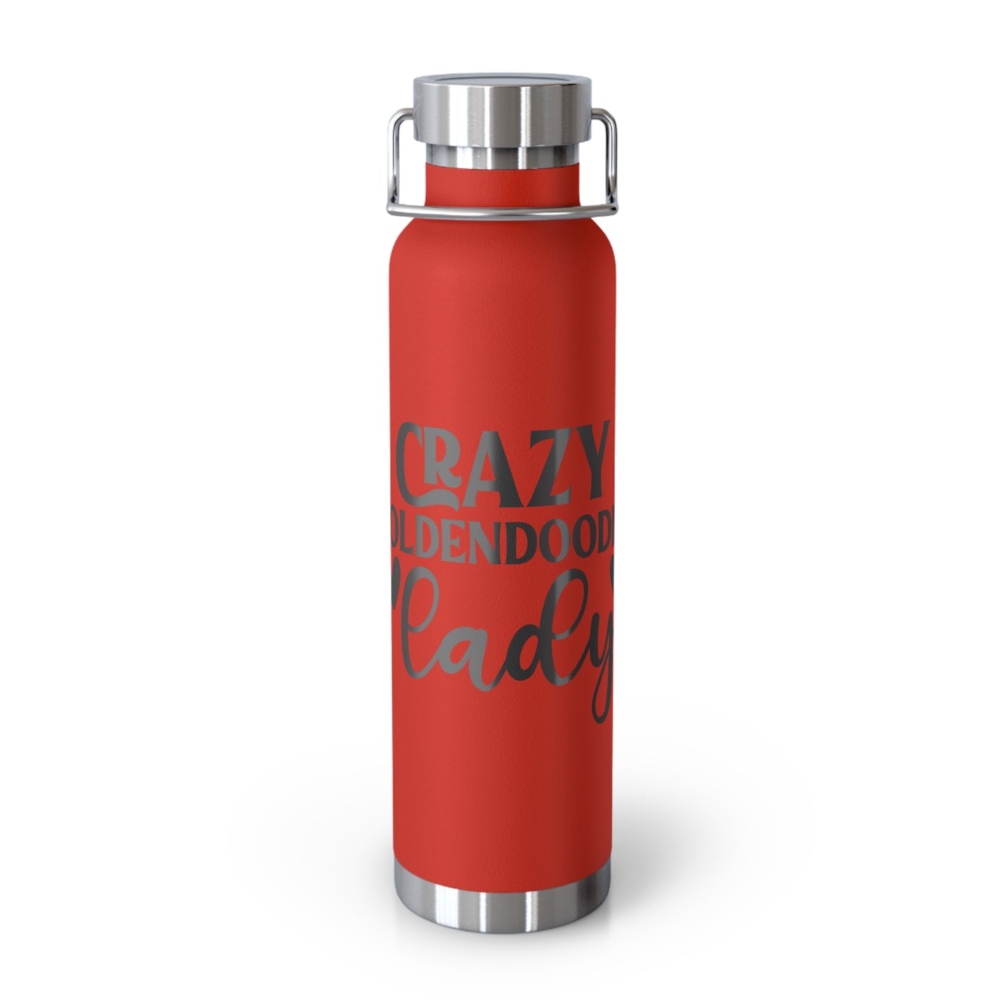 Crazy Goldendoodle Lady Copper Vacuum Insulated Bottle, 22oz