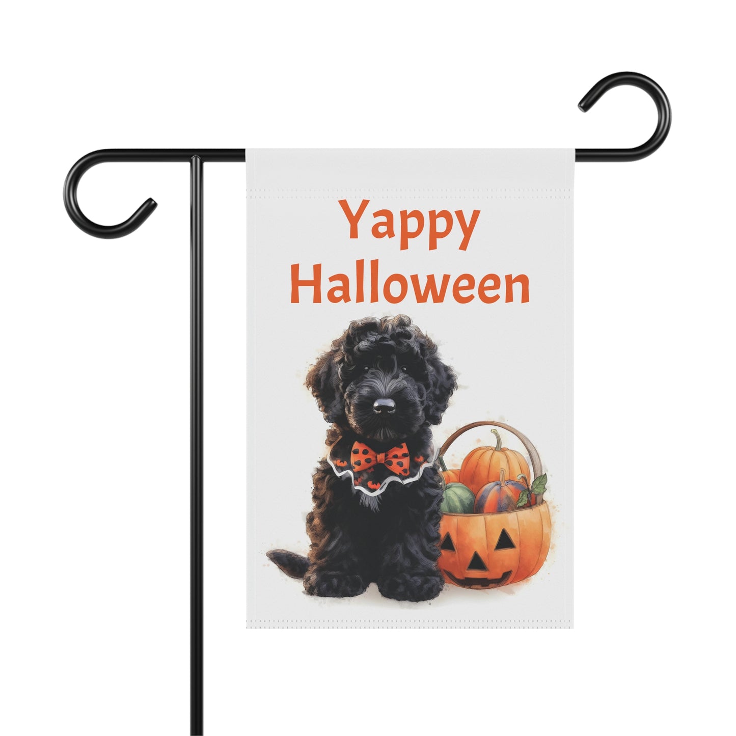 Yappy Halloween Doodle Garden & House Banner