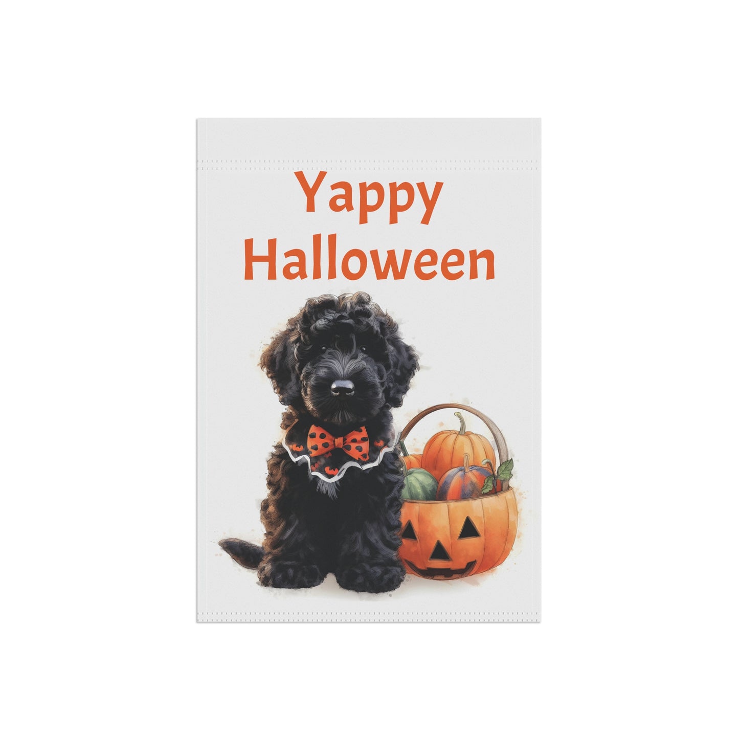 Yappy Halloween Doodle Garden & House Banner