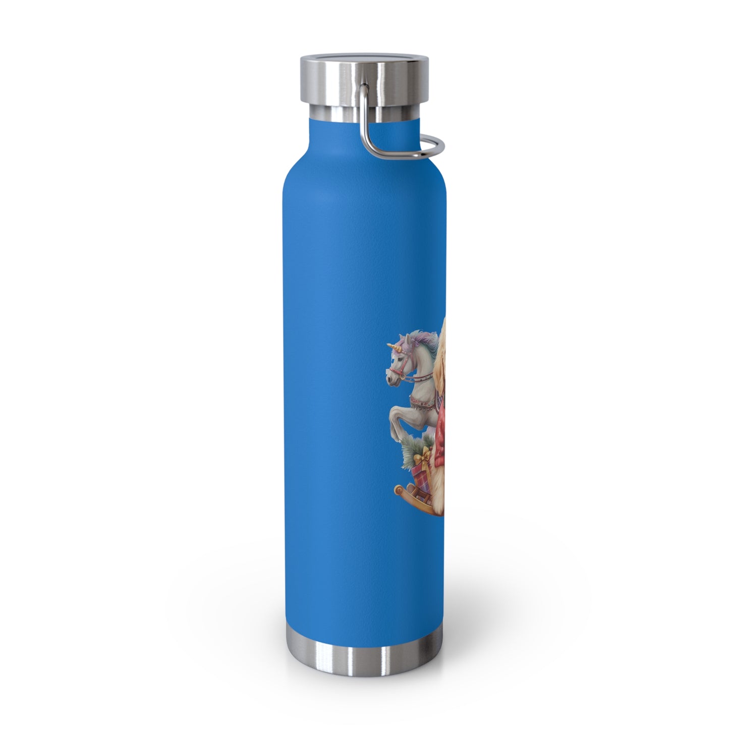 Christmas Doodle Copper Vacuum Insulated Bottle, 22oz