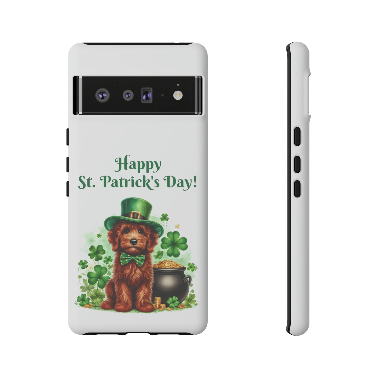 Happy Doodle St. Patrick's Day - Tough Cases - Apple iPhone, Samsung Galaxy, and Google Pixel