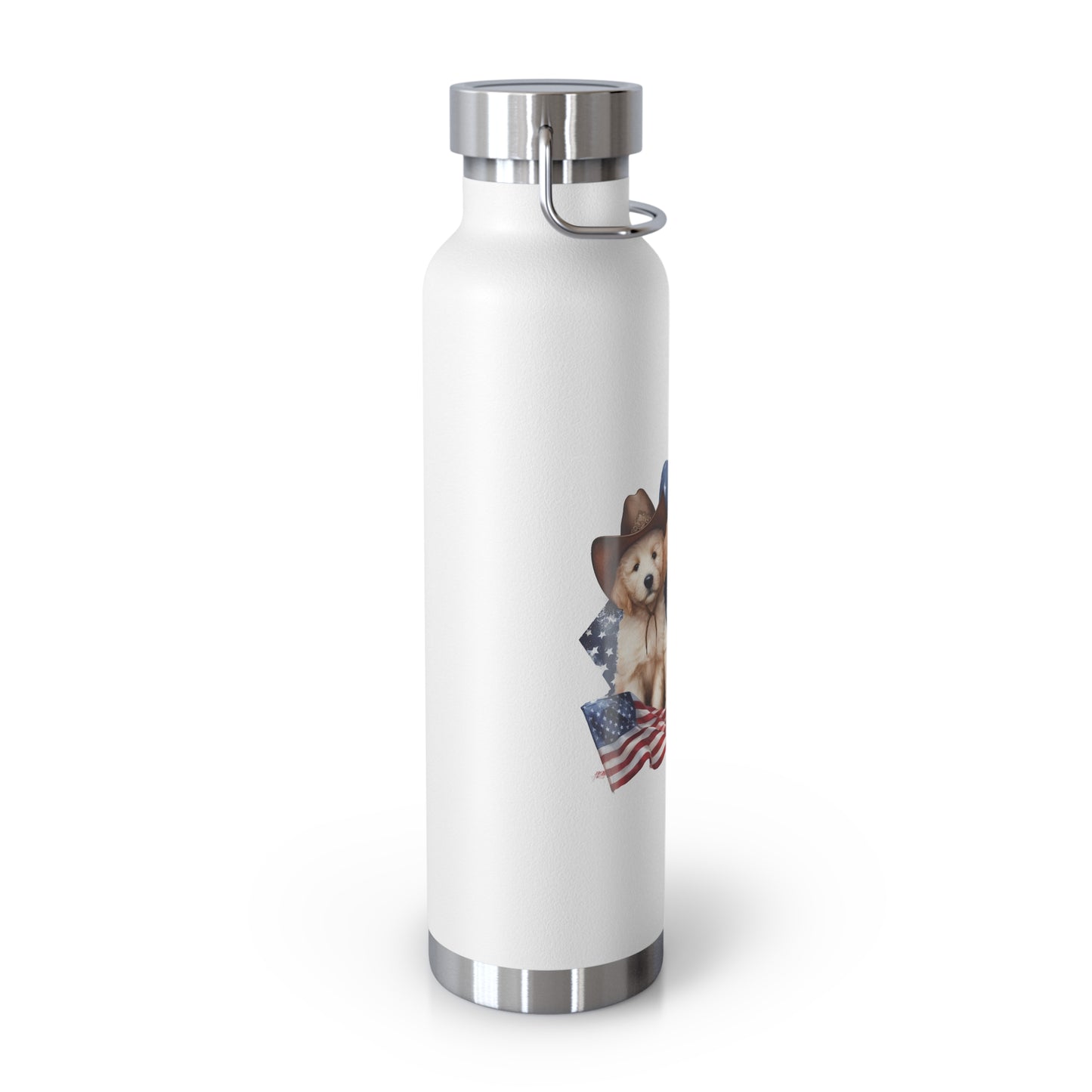 Patriotic Doodles Copper Vacuum Insulated Bottle, 22oz