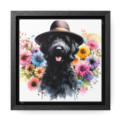 Black Doodle Gallery Canvas Picture - Wooden Square Frame Nice!