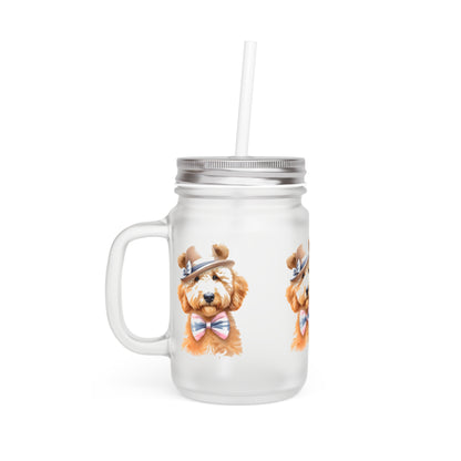 Teddy Bear Doodle Mason Jar