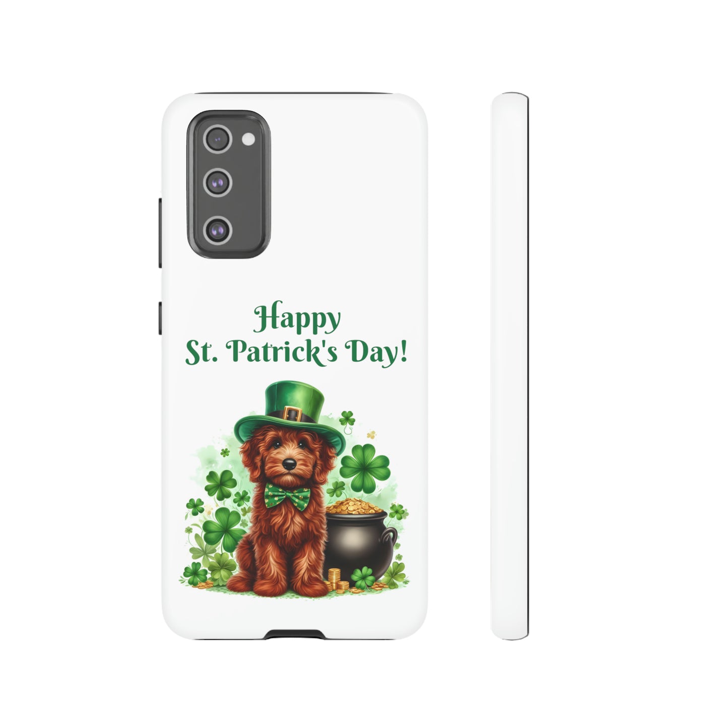 Happy Doodle St. Patrick's Day - Tough Cases - Apple iPhone, Samsung Galaxy, and Google Pixel