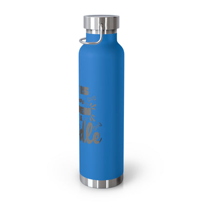 Life is Golden Doodle Copper Vacuum Insulated Bottle, 22oz