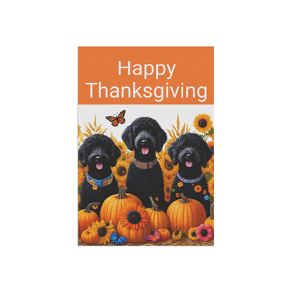 Happy Thanksgiving Doodles Garden & House Banner