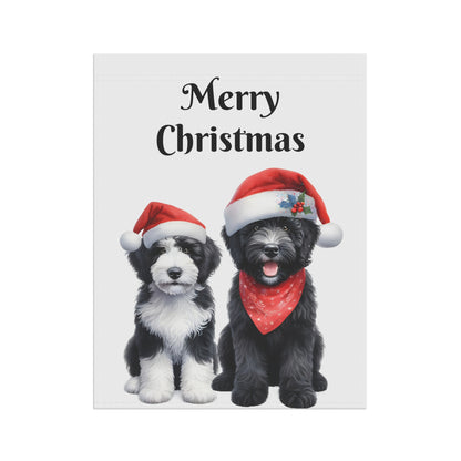 Merry Christmas Doodles Garden & House Banner