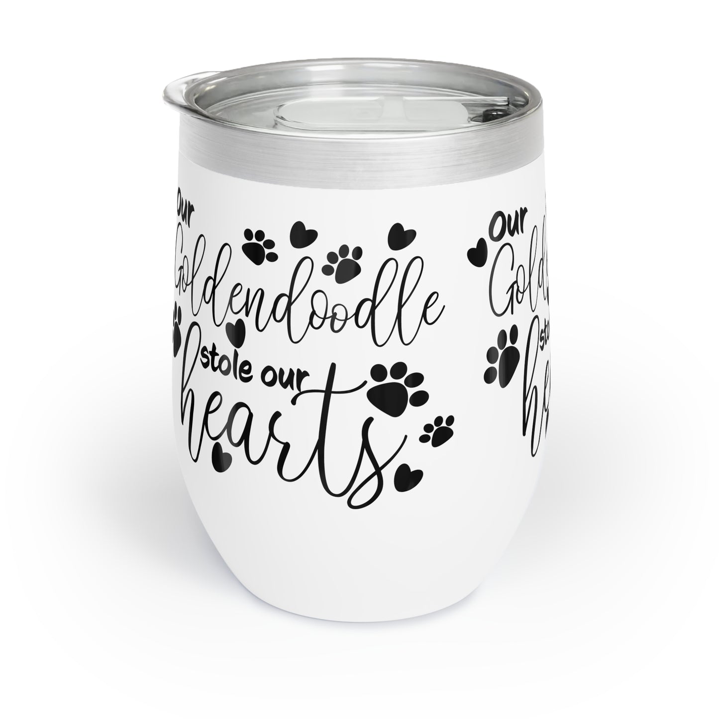 Our Goldendoodle stole our Hearts Chill Wine Tumbler