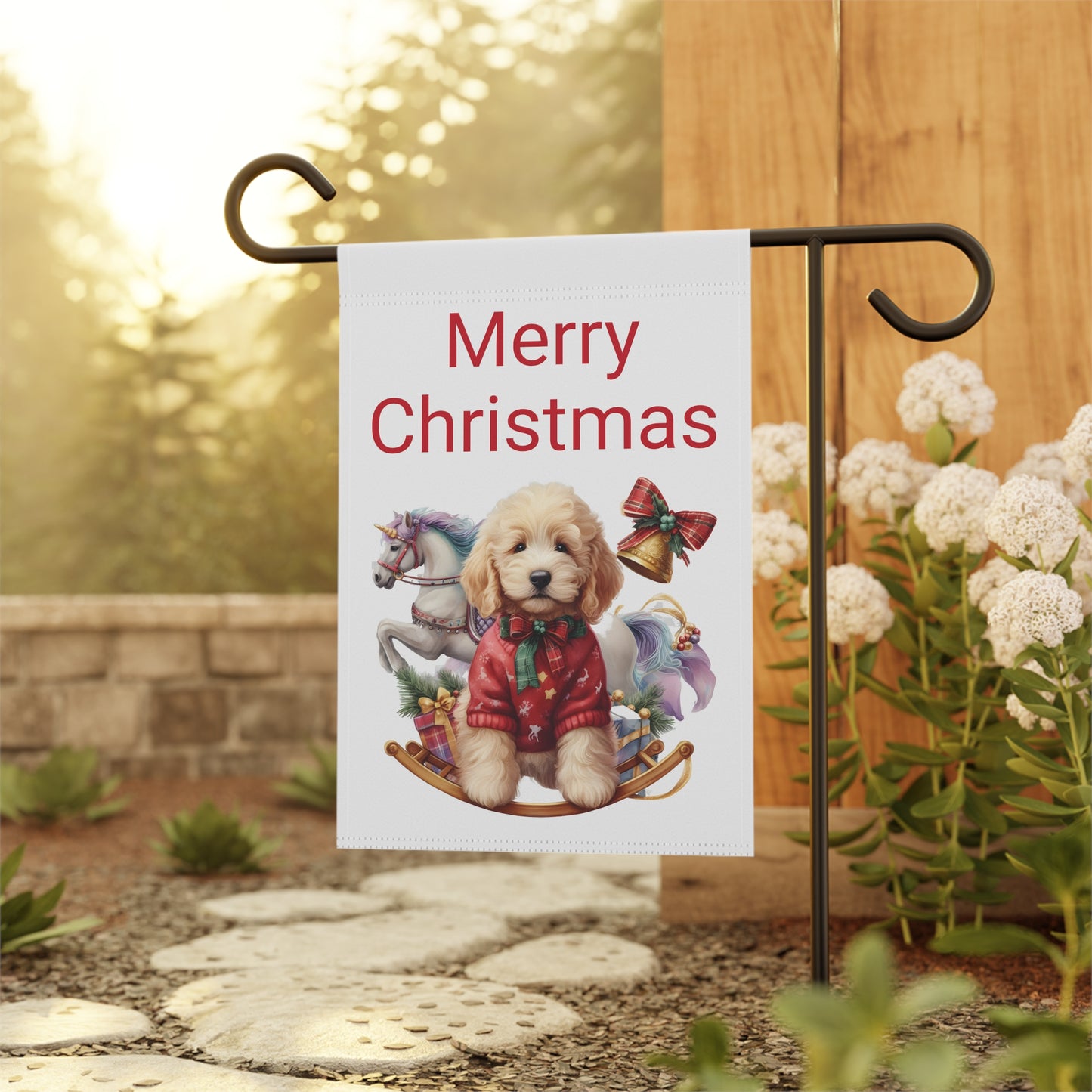 Christmas Doodle Garden & House Banner