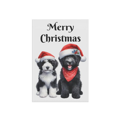 Merry Christmas Doodles Garden & House Banner