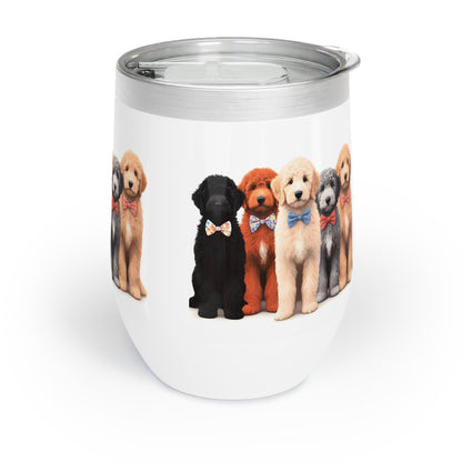 Doodles Doodles Doodles Chill Wine Tumbler