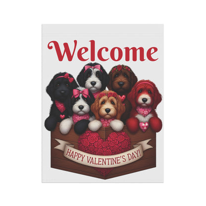 Happy Doodles Valentine's Day - Garden & House Banner