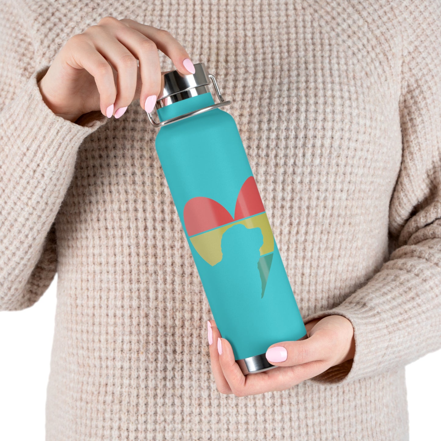 Doodle Copper Vacuum Insulated Bottle, 22oz