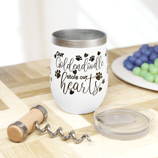 Our Goldendoodle stole our Hearts Chill Wine Tumbler