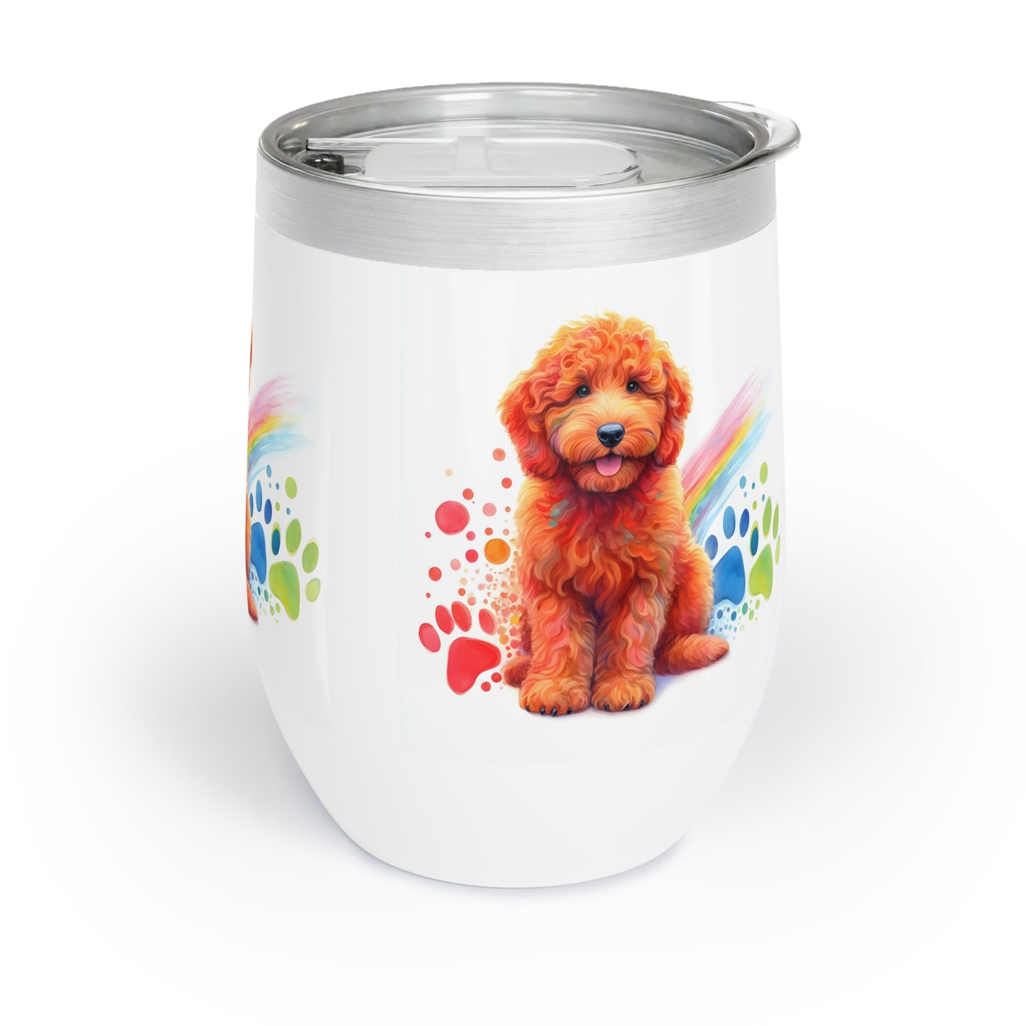 Red Doodle Chill Wine Tumbler