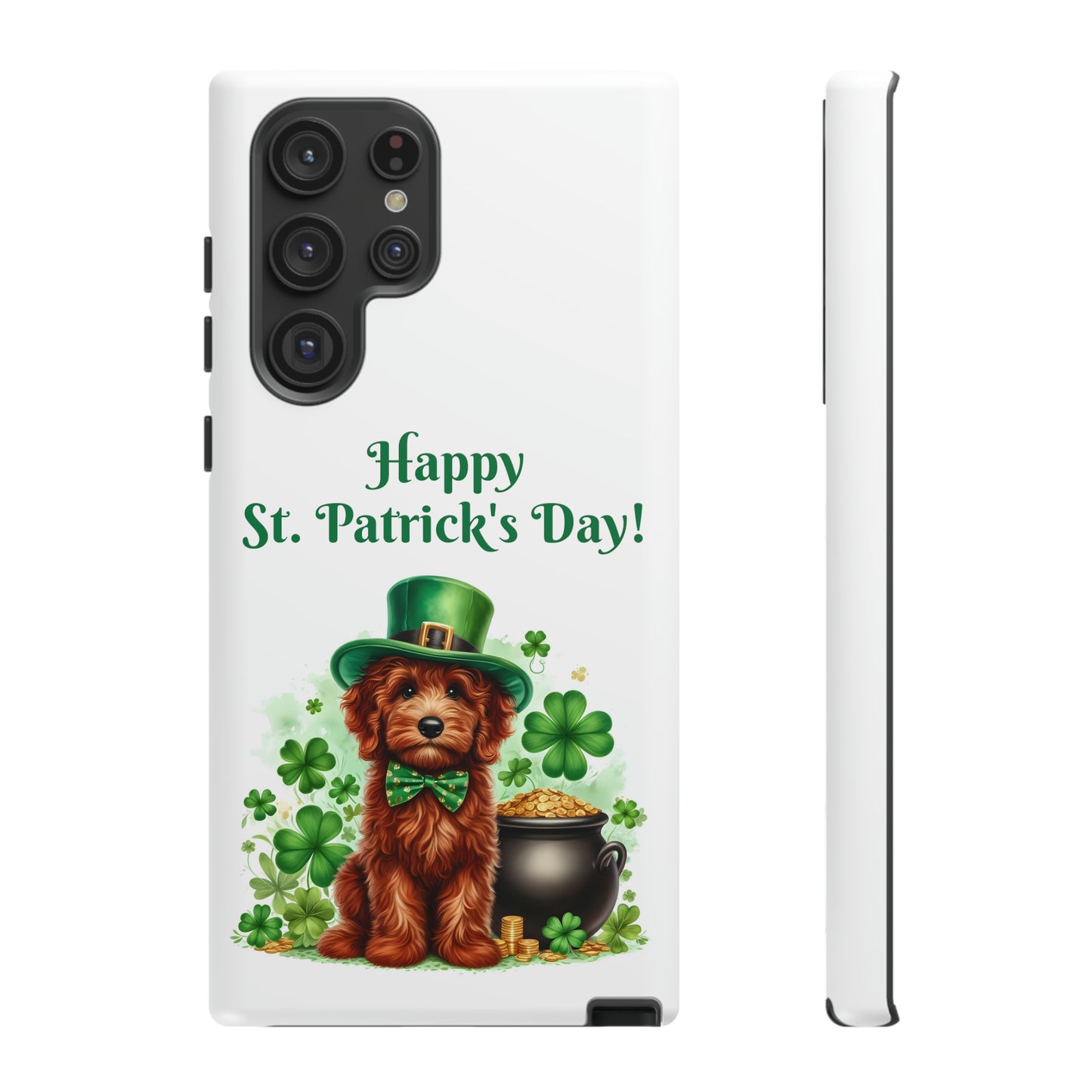 Happy Doodle St. Patrick's Day - Tough Cases - Apple iPhone, Samsung Galaxy, and Google Pixel