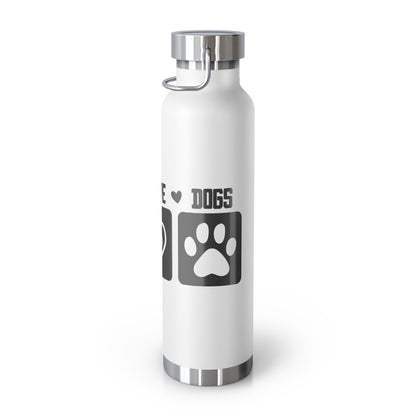 Peace Love Dogs Copper Vacuum Insulated Bottle, 22oz