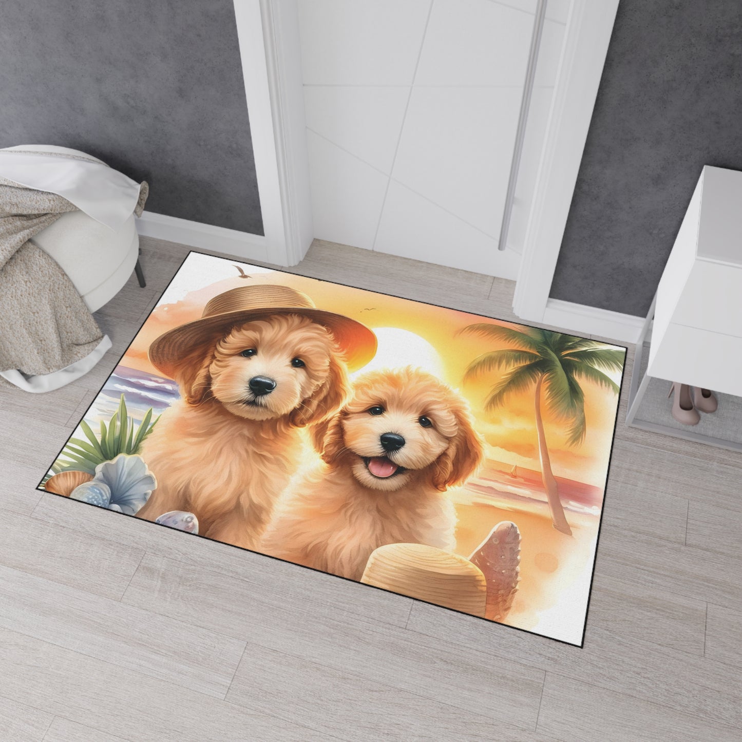 Doodle Puppies Heavy Duty Floor Mat