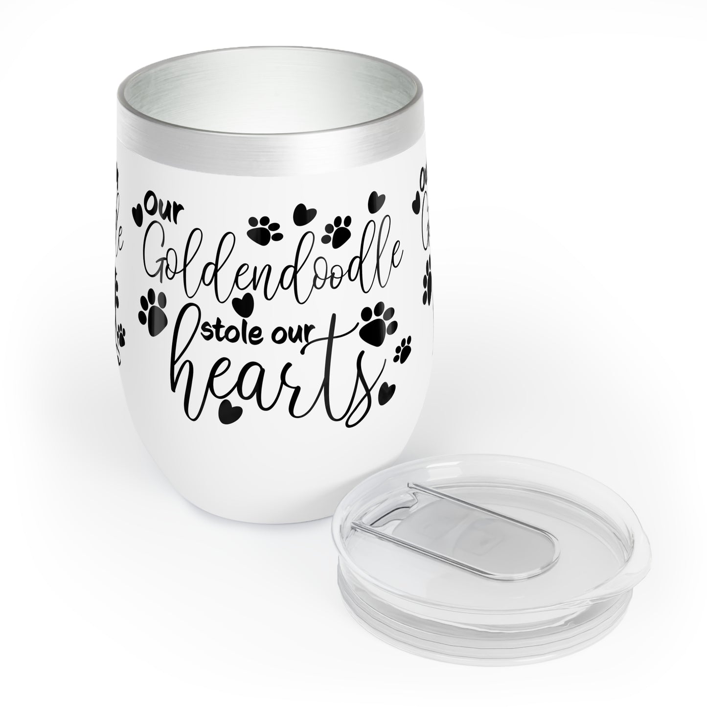 Our Goldendoodle stole our Hearts Chill Wine Tumbler