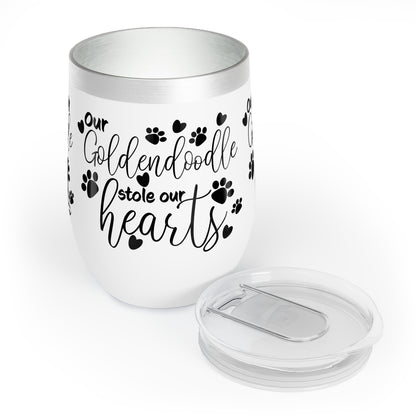 Our Goldendoodle stole our Hearts Chill Wine Tumbler