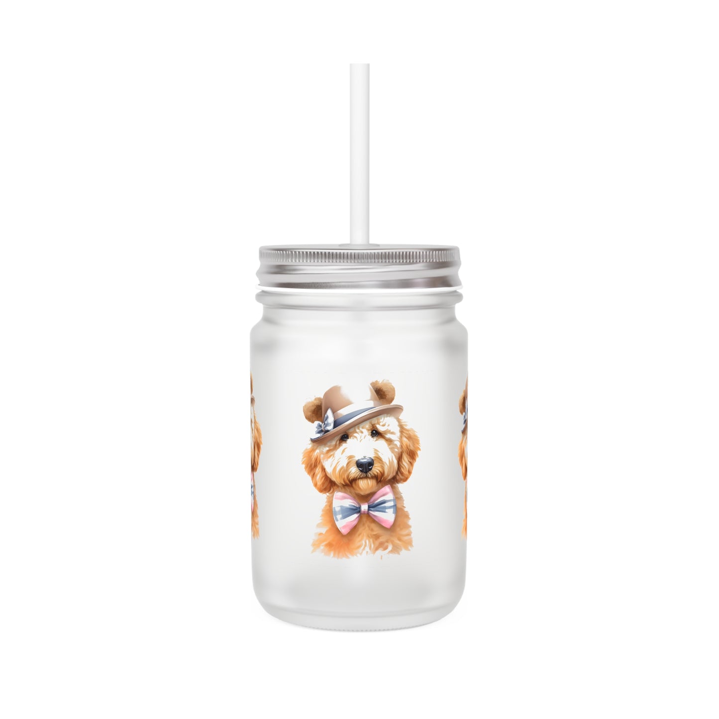 Teddy Bear Doodle Mason Jar