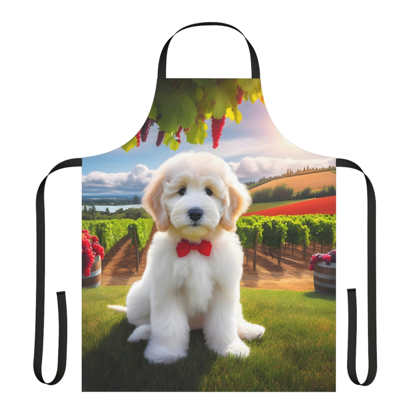 White Doodle at Winery - Apron