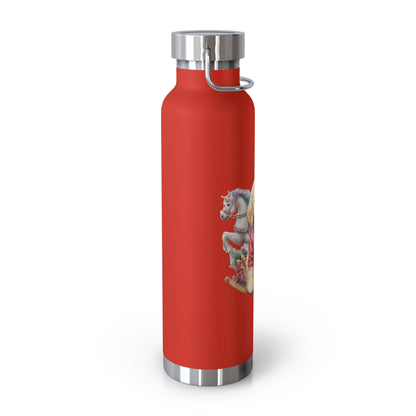 Christmas Doodle Copper Vacuum Insulated Bottle, 22oz