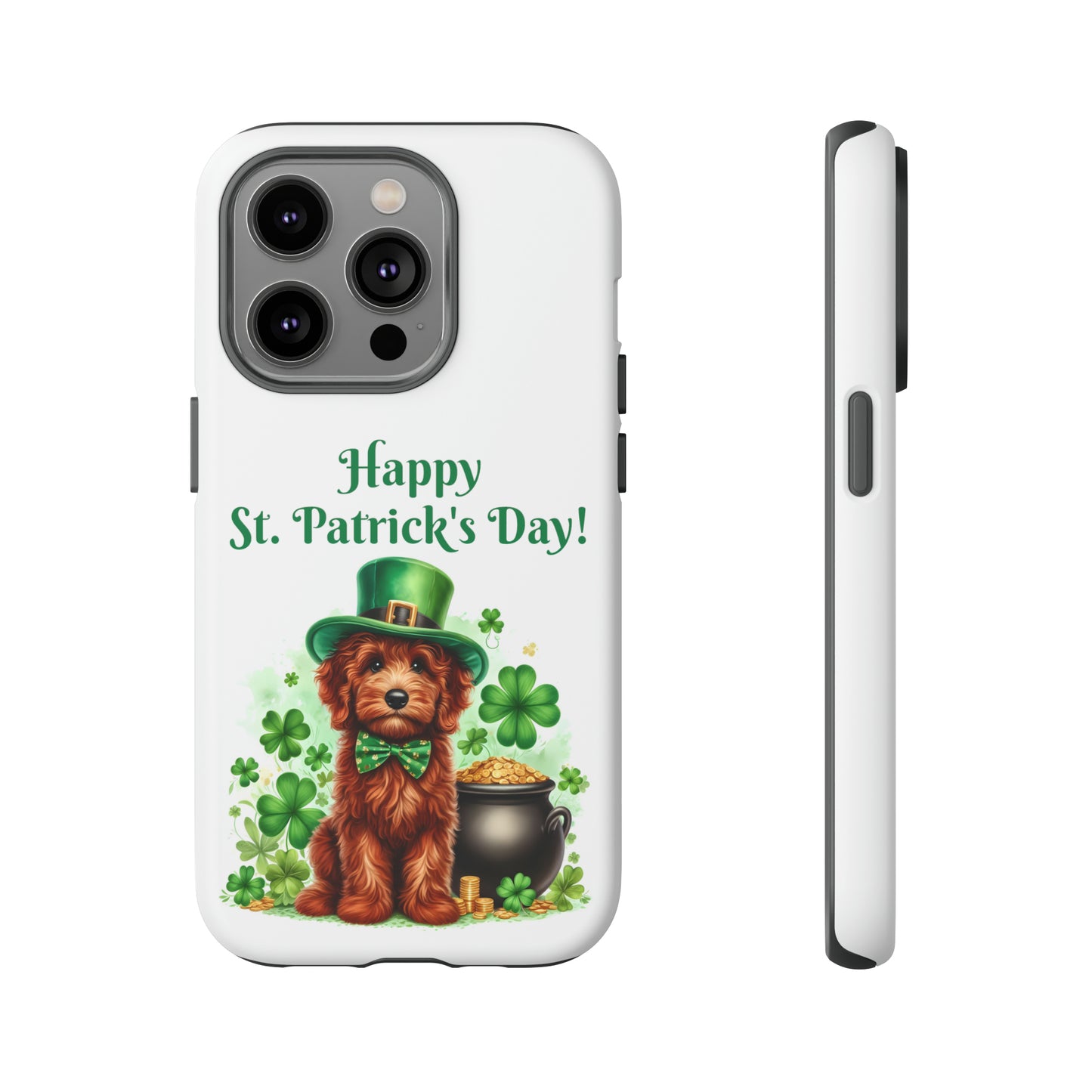 Happy Doodle St. Patrick's Day - Tough Cases - Apple iPhone, Samsung Galaxy, and Google Pixel