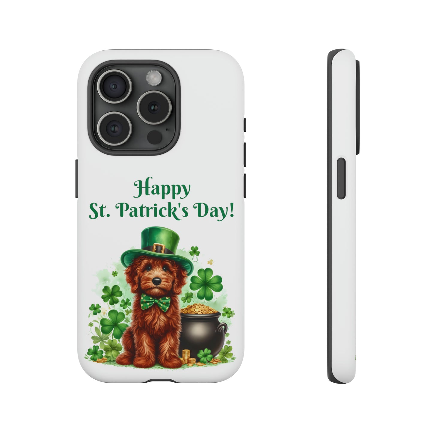 Happy Doodle St. Patrick's Day - Tough Cases - Apple iPhone, Samsung Galaxy, and Google Pixel