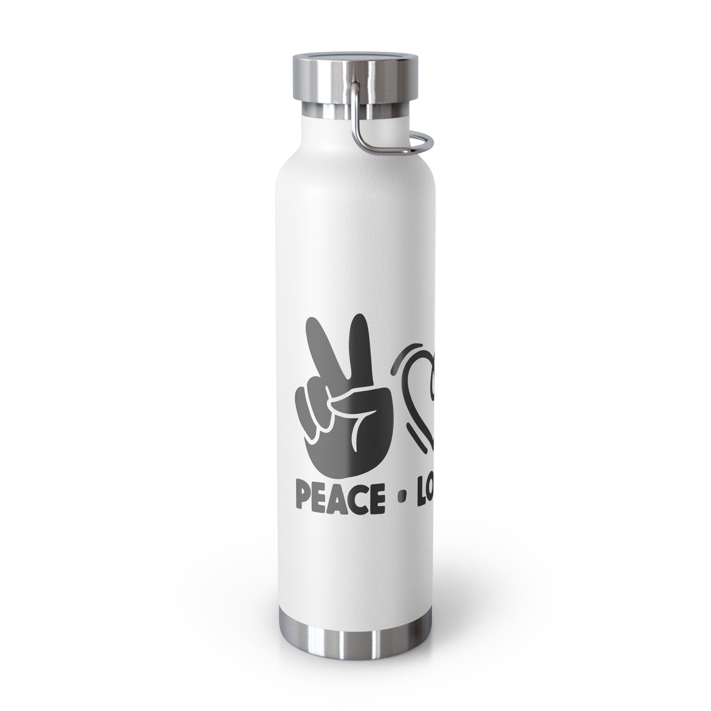 Peace Love Doodle Copper Vacuum Insulated Bottle, 22oz