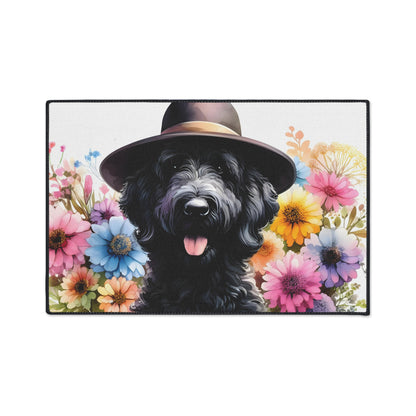 Black Doodle Heavy Duty Floor Mat