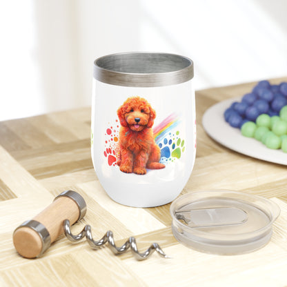 Red Doodle Chill Wine Tumbler