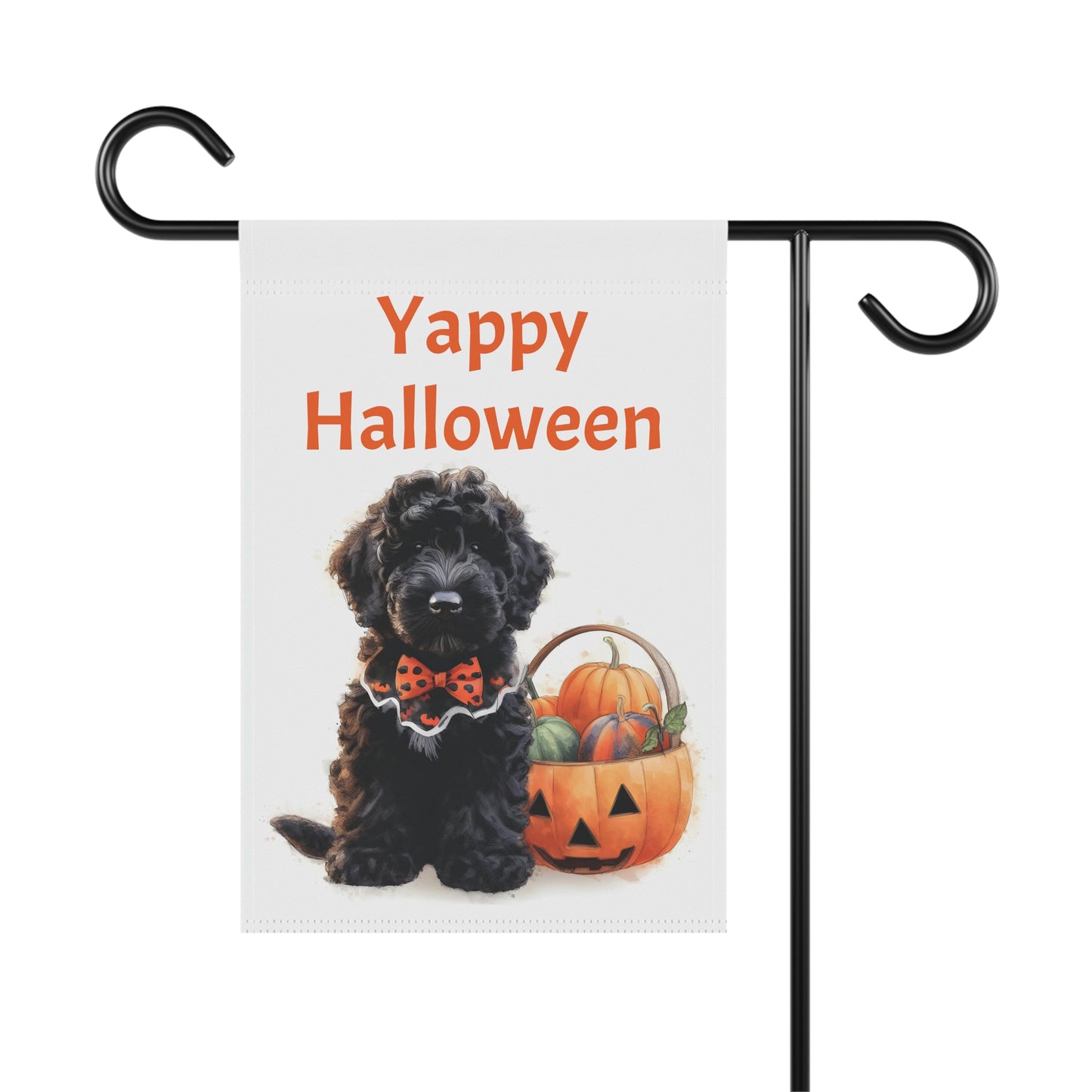 Yappy Halloween Doodle Garden & House Banner