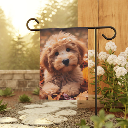 Fall Puppy Garden & House Banner