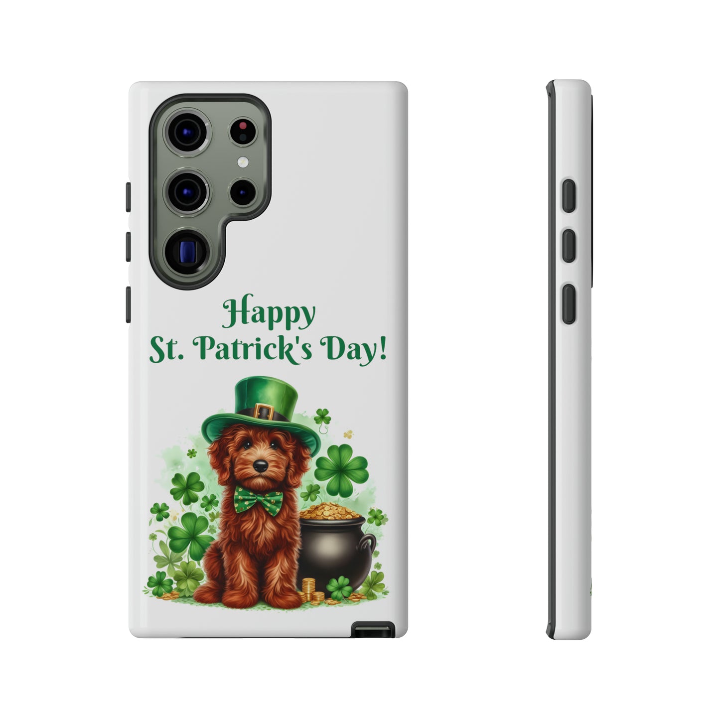 Happy Doodle St. Patrick's Day - Tough Cases - Apple iPhone, Samsung Galaxy, and Google Pixel