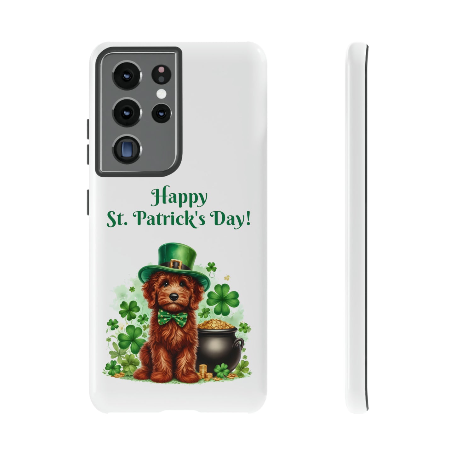 Happy Doodle St. Patrick's Day - Tough Cases - Apple iPhone, Samsung Galaxy, and Google Pixel