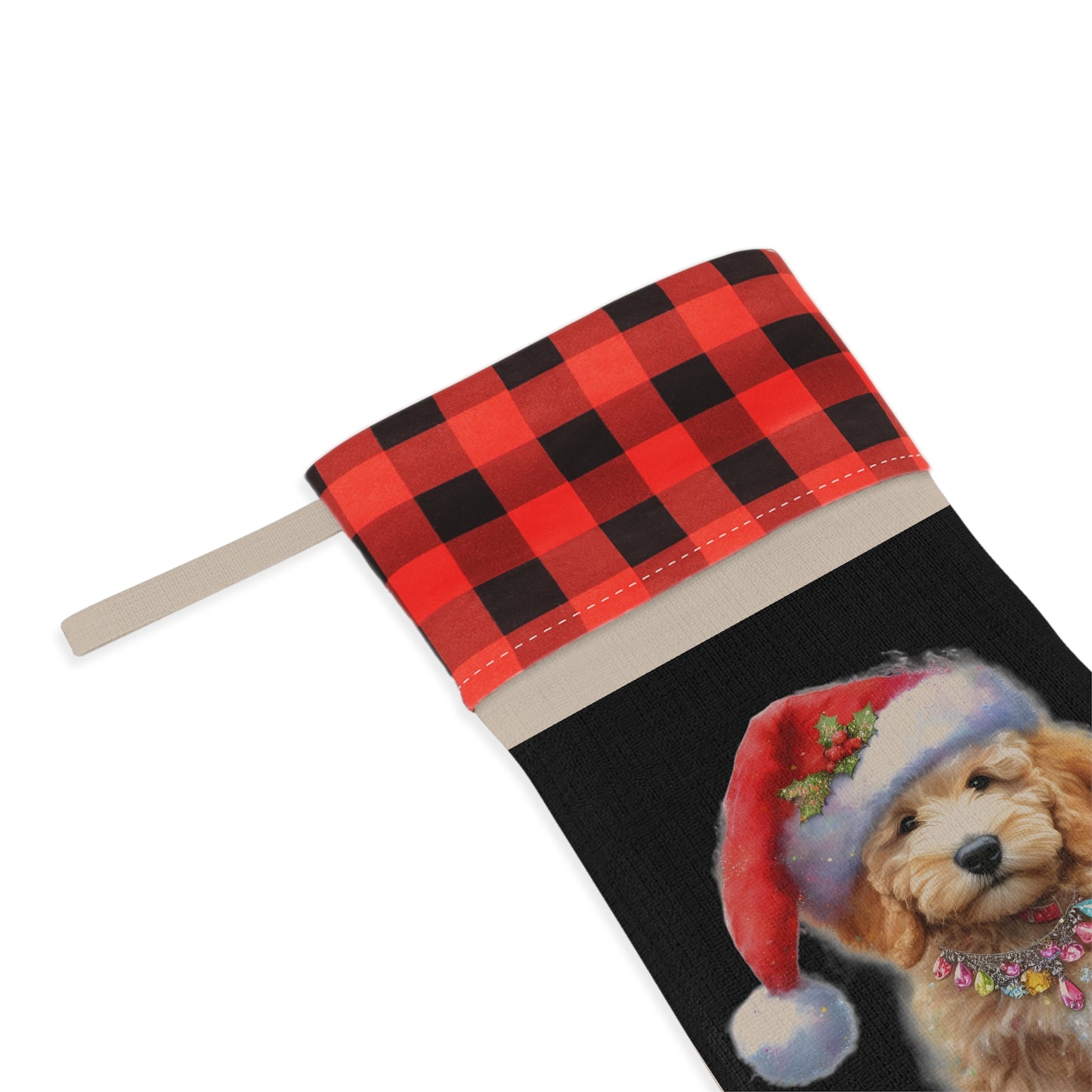 Doodle Puppy Christmas Stocking