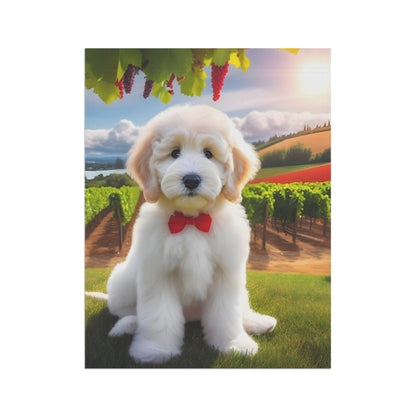 White Doodle at Winery - Garden & House Banner