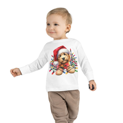 Christmas Doodle w/Lights Toddler Long Sleeve T Shirt