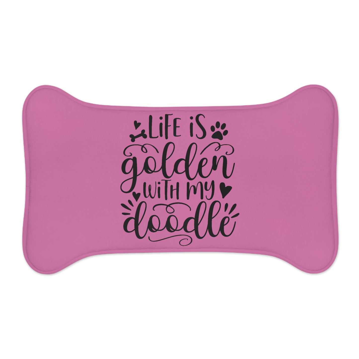 Life is Golden with my Doodle - Bone Shaped Feeding Mats