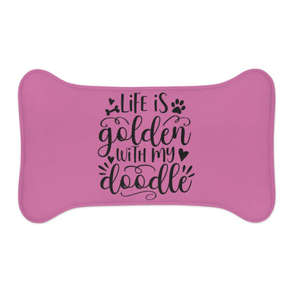 Life is Golden with my Doodle - Bone Shaped Feeding Mats