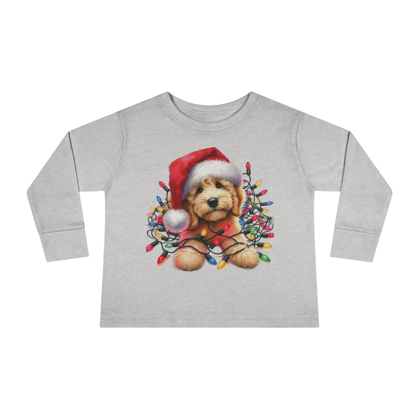 Christmas Doodle w/Lights Toddler Long Sleeve T Shirt