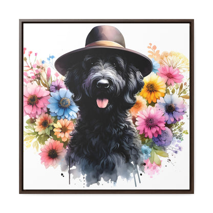 Black Doodle Gallery Canvas Picture - Wooden Square Frame Nice!