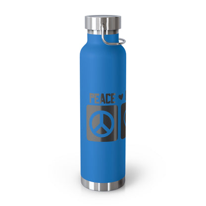 Peace Love Dogs Copper Vacuum Insulated Bottle, 22oz