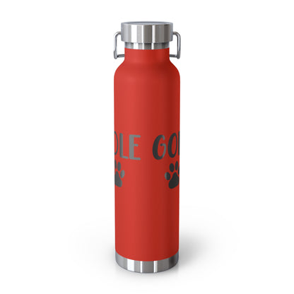 Goldendoodle Mom Copper Vacuum Insulated Bottle, 22oz