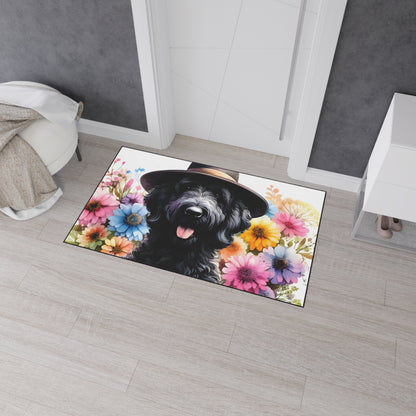 Black Doodle Heavy Duty Floor Mat